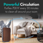 Air Purifier Breathesmart Flex HEPA with Pure Filter | 1400 Sq. Ft | Perfect for Bedrooms & Home Offices - Captures Allergens, Dust, & Mold - Espresso