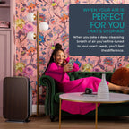 Air Purifier Breathesmart Flex HEPA with Pure Filter | 1400 Sq. Ft | Perfect for Bedrooms & Home Offices - Captures Allergens, Dust, & Mold - Espresso