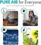 Air Purifier Breathesmart Flex HEPA with Pure Filter | 1400 Sq. Ft | Perfect for Bedrooms & Home Offices - Captures Allergens, Dust, & Mold - Espresso